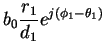 $\displaystyle b_0 \frac{r_1}{d_1} e^{j(\phi_1 - \theta_1)}$